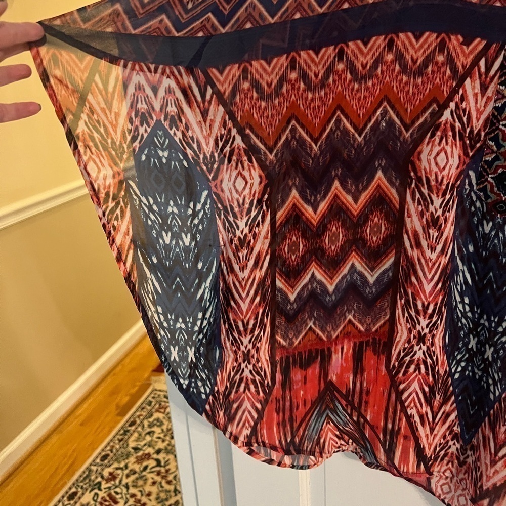 Fig & Flower Boho Peasant Top Embroidered Cottagecore Blouse Size L - Picture 7 of 11